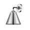 Appalachian Sconce shown in the Black Polished Nickel finish with a Polished Nickel shade