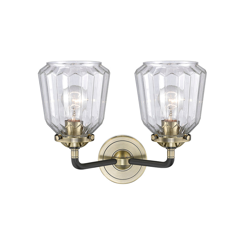 Innovations Lighting Chatham 2 Light Bath Vanity Light Part Of The Nouveau Collection 284-2W-BAB-G142