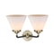 Innovations Lighting Large Cone 2 Light Bath Vanity Light Part Of The Nouveau Collection 284-2W-BAB-G41-LED