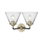 Innovations Lighting Large Cone 2 Light Bath Vanity Light Part Of The Nouveau Collection 284-2W-BAB-G42