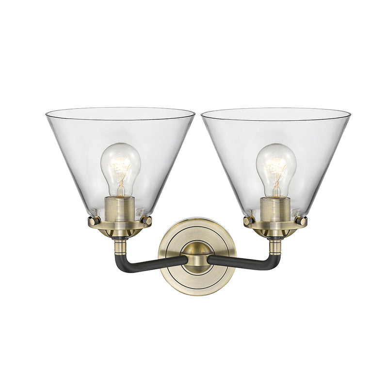 Innovations Lighting Large Cone 2 Light Bath Vanity Light Part Of The Nouveau Collection 284-2W-BAB-G42
