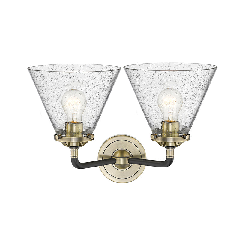 Innovations Lighting Large Cone 2 Light Bath Vanity Light Part Of The Nouveau Collection 284-2W-BAB-G44-LED