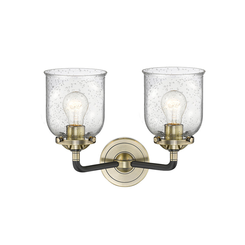 Innovations Lighting Small Bell 2 Light Bath Vanity Light Part Of The Nouveau Collection 284-2W-BAB-G54-LED