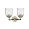 Innovations Lighting Small Bell 2 Light Bath Vanity Light Part Of The Nouveau Collection 284-2W-BAB-G54