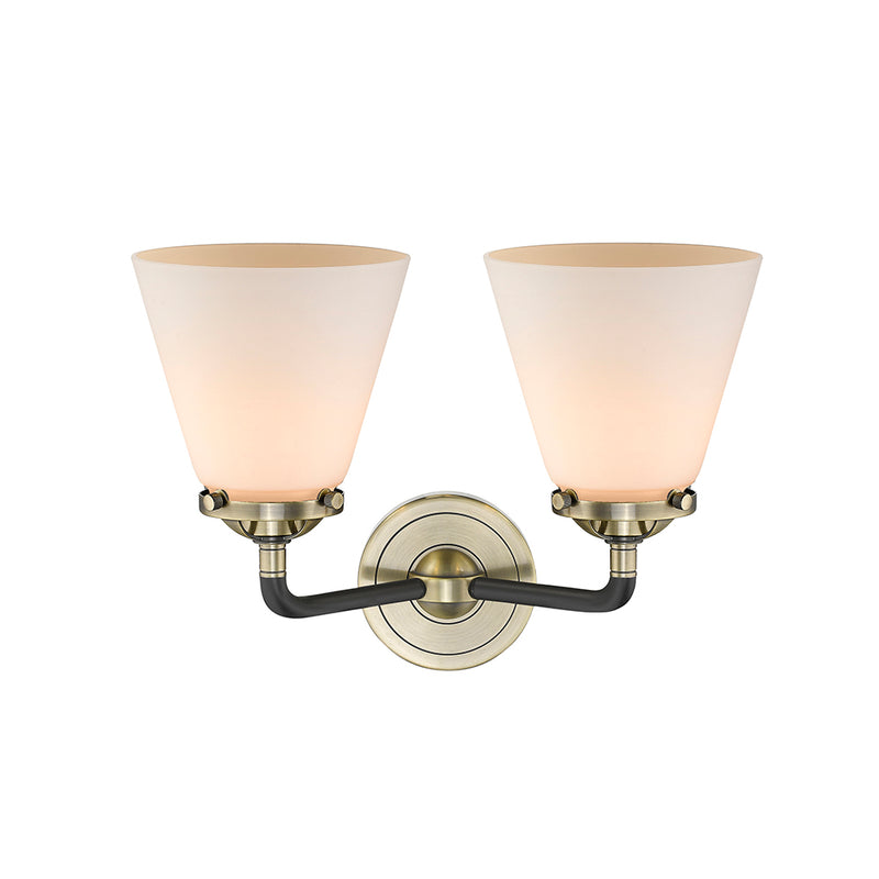 Innovations Lighting Small Cone 2 Light Bath Vanity Light Part Of The Nouveau Collection 284-2W-BAB-G61