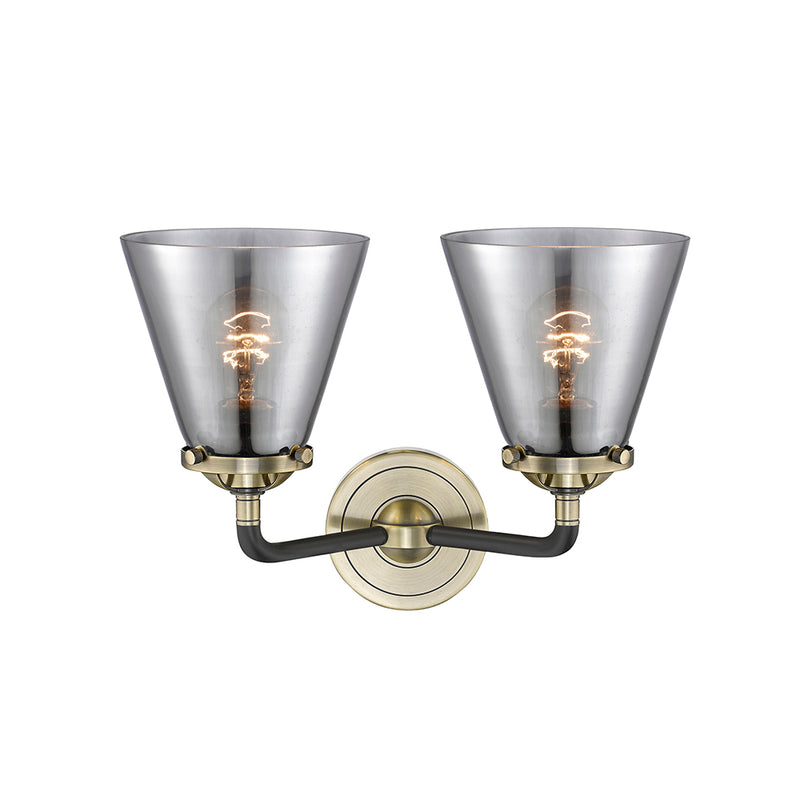 Innovations Lighting Small Cone 2 Light Bath Vanity Light Part Of The Nouveau Collection 284-2W-BAB-G63