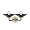 Innovations Lighting Railroad 2 Light Bath Vanity Light Part Of The Nouveau Collection 284-2W-BAB-M6-BK