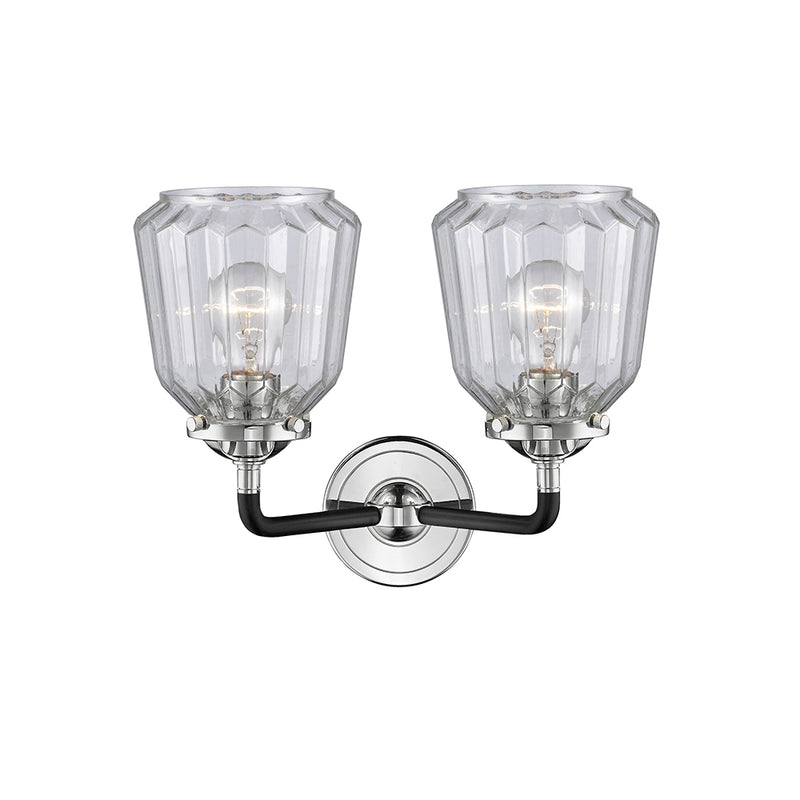 Innovations Lighting Chatham 2 Light Bath Vanity Light Part Of The Nouveau Collection 284-2W-BPN-G142