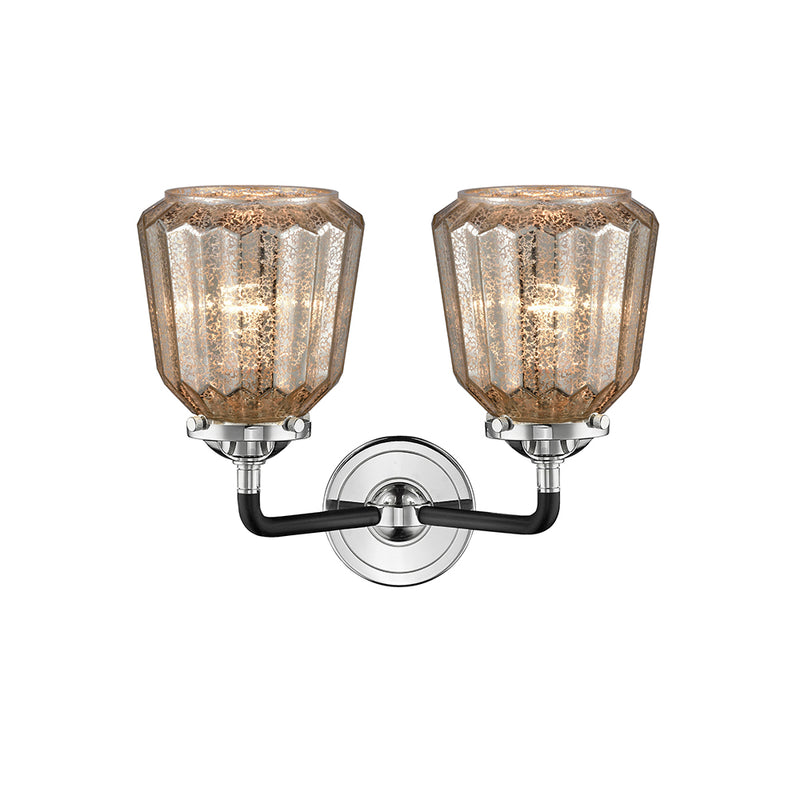 Innovations Lighting Chatham 2 Light Bath Vanity Light Part Of The Nouveau Collection 284-2W-BPN-G146