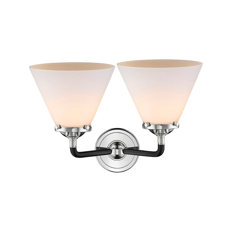 Innovations Lighting Large Cone 2 Light Bath Vanity Light Part Of The Nouveau Collection 284-2W-BPN-G41