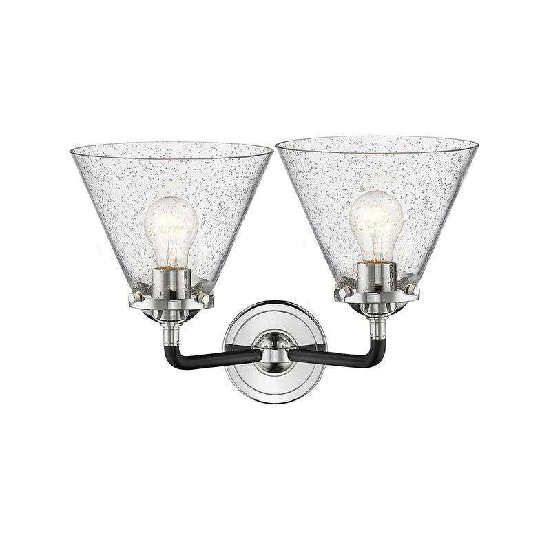 Innovations Lighting Large Cone 2 Light Bath Vanity Light Part Of The Nouveau Collection 284-2W-BPN-G44-LED