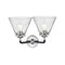 Innovations Lighting Large Cone 2 Light Bath Vanity Light Part Of The Nouveau Collection 284-2W-BPN-G44