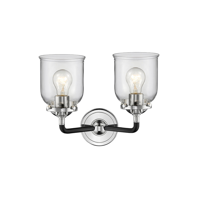 Innovations Lighting Small Bell 2 Light Bath Vanity Light Part Of The Nouveau Collection 284-2W-BPN-G52-LED