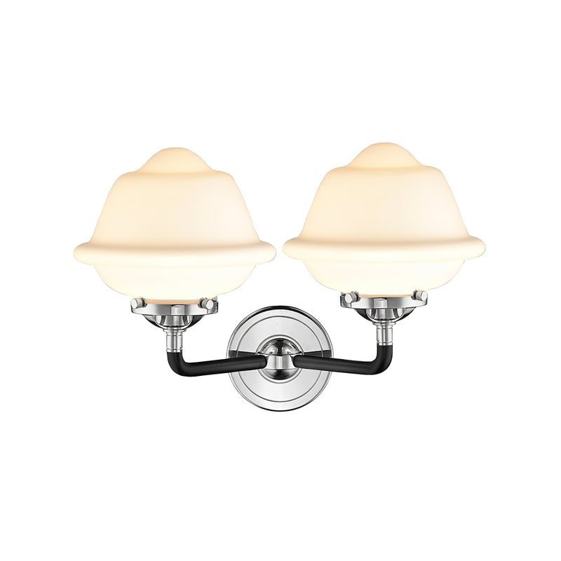 Innovations Lighting Small Oxford 2 Light Bath Vanity Light Part Of The Nouveau Collection 284-2W-BPN-G531