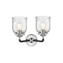 Innovations Lighting Small Bell 2 Light Bath Vanity Light Part Of The Nouveau Collection 284-2W-BPN-G54-LED