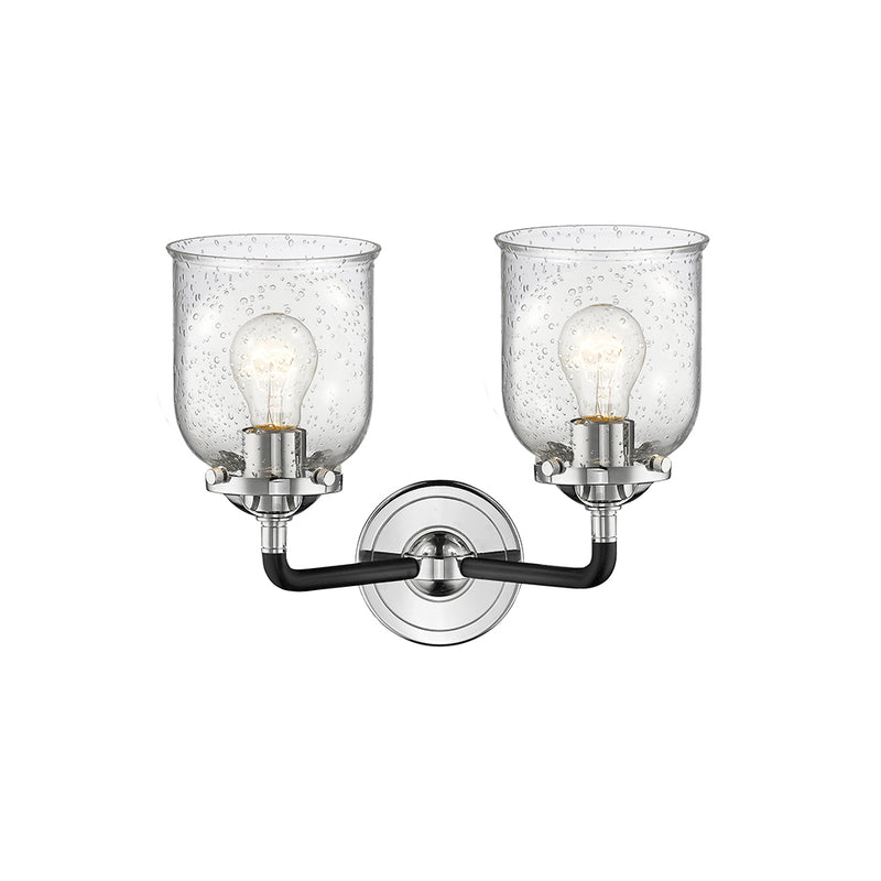 Innovations Lighting Small Bell 2 Light Bath Vanity Light Part Of The Nouveau Collection 284-2W-BPN-G54-LED