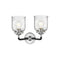 Innovations Lighting Small Bell 2 Light Bath Vanity Light Part Of The Nouveau Collection 284-2W-BPN-G54