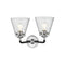 Innovations Lighting Small Cone 2 Light Bath Vanity Light Part Of The Nouveau Collection 284-2W-BPN-G64