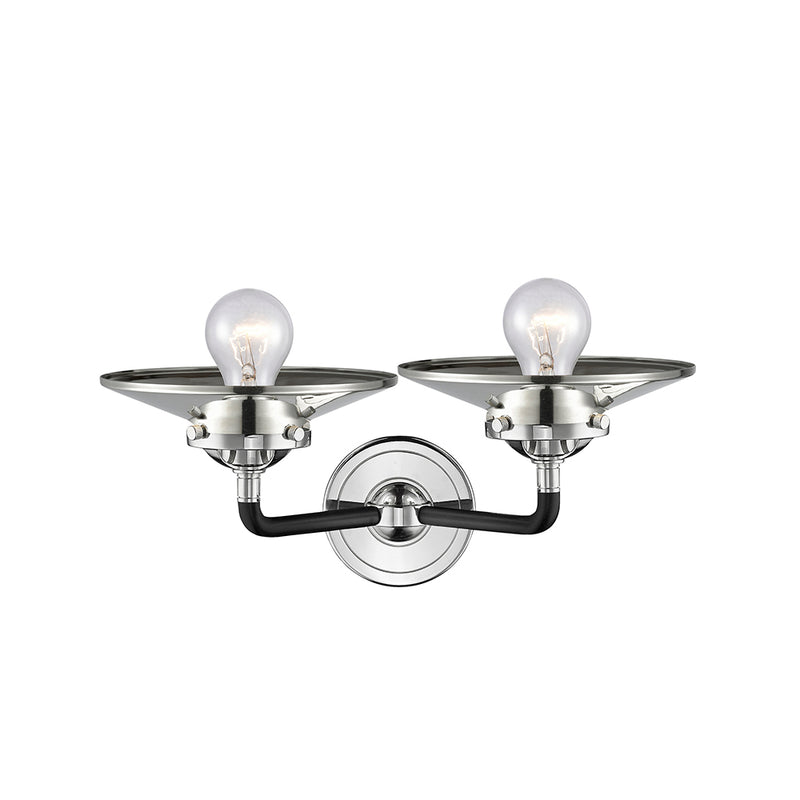 Innovations Lighting Railroad 2 Light Bath Vanity Light Part Of The Nouveau Collection 284-2W-BPN-M1-PN-LED