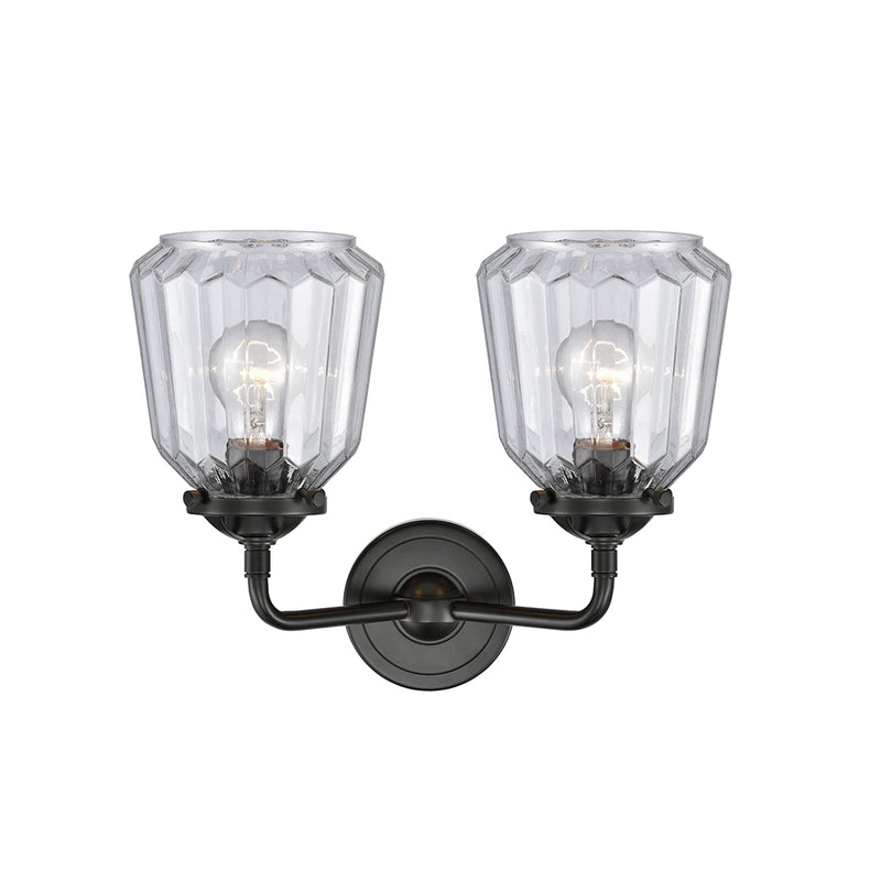 Innovations Lighting Chatham 2 Light Bath Vanity Light Part Of The Nouveau Collection 284-2W-OB-G142-LED