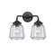 Chatham Bath Vanity Light shown in the Oil Rubbed Bronze finish with a Clear shade