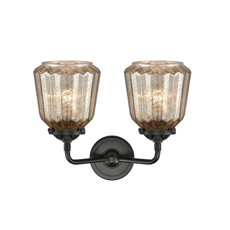 Innovations Lighting Chatham 2 Light Bath Vanity Light Part Of The Nouveau Collection 284-2W-OB-G146-LED