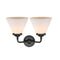 Innovations Lighting Large Cone 2 Light Bath Vanity Light Part Of The Nouveau Collection 284-2W-OB-G41-LED