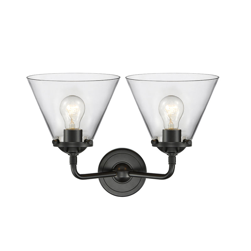 Innovations Lighting Large Cone 2 Light Bath Vanity Light Part Of The Nouveau Collection 284-2W-OB-G42-LED