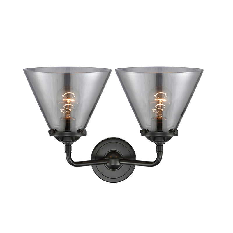 Innovations Lighting Large Cone 2 Light Bath Vanity Light Part Of The Nouveau Collection 284-2W-OB-G43