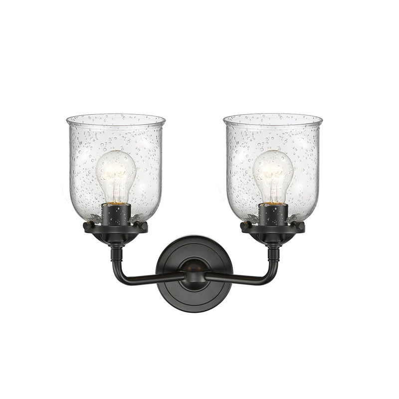 Innovations Lighting Small Bell 2 Light Bath Vanity Light Part Of The Nouveau Collection 284-2W-OB-G54-LED