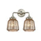 Chatham Bath Vanity Light shown in the Brushed Satin Nickel finish with a Mercury shade