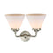 Innovations Lighting Large Cone 2 Light Bath Vanity Light Part Of The Nouveau Collection 284-2W-SN-G41-LED