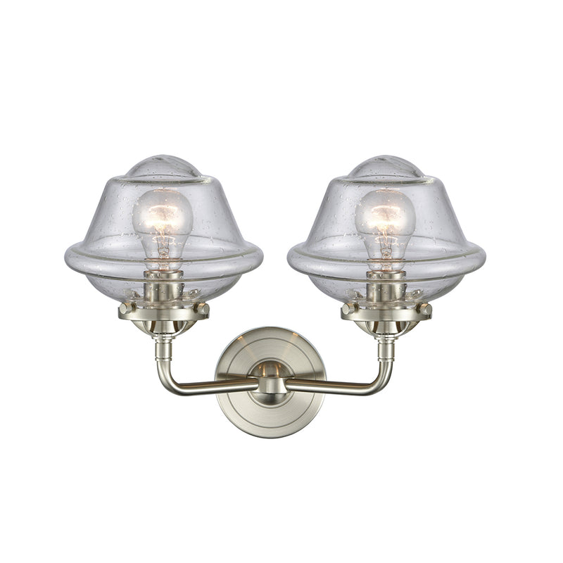 Innovations Lighting Small Oxford 2 Light Bath Vanity Light Part Of The Nouveau Collection 284-2W-SN-G534