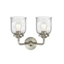 Innovations Lighting Small Bell 2 Light Bath Vanity Light Part Of The Nouveau Collection 284-2W-SN-G54-LED