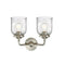 Innovations Lighting Small Bell 2 Light Bath Vanity Light Part Of The Nouveau Collection 284-2W-SN-G54-LED