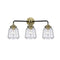 Chatham Bath Vanity Light shown in the Black Antique Brass finish with a Clear shade