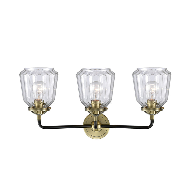 Innovations Lighting Chatham 3 Light Bath Vanity Light Part Of The Nouveau Collection 284-3W-BAB-G142-LED