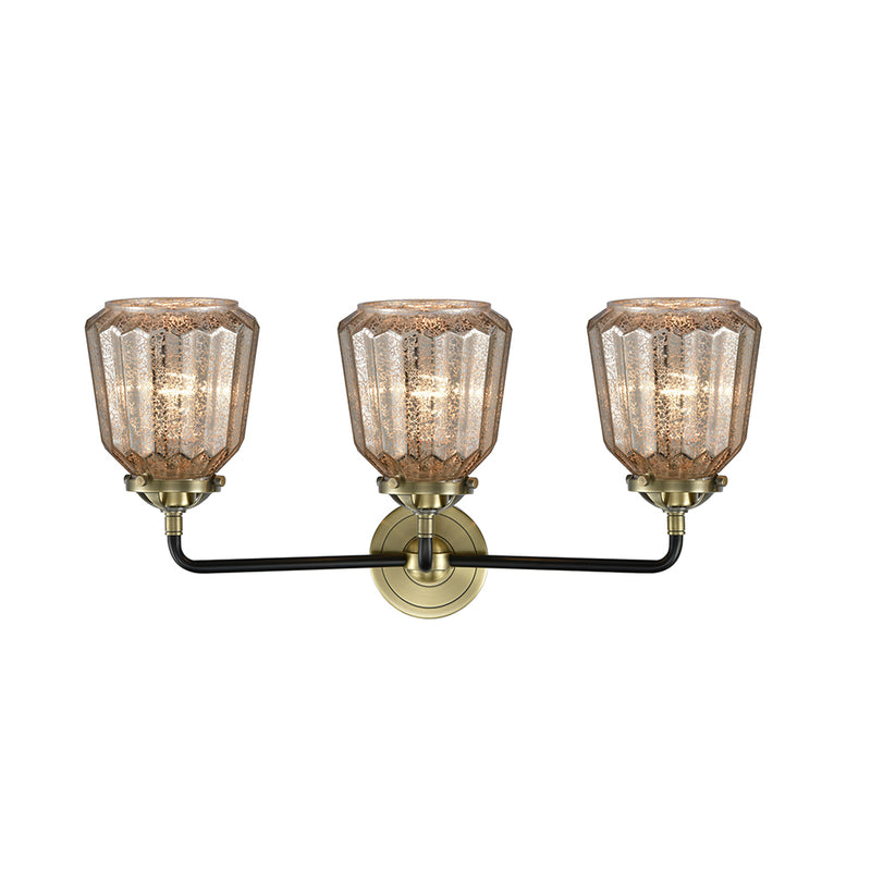 Innovations Lighting Chatham 3 Light Bath Vanity Light Part Of The Nouveau Collection 284-3W-BAB-G146-LED