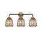 Chatham Bath Vanity Light shown in the Black Antique Brass finish with a Mercury shade