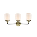 Innovations Lighting Small Bell 3 Light Bath Vanity Light Part Of The Nouveau Collection 284-3W-BAB-G51-LED