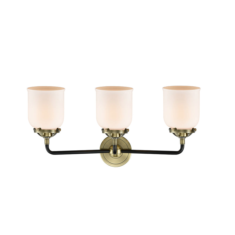Innovations Lighting Small Bell 3 Light Bath Vanity Light Part Of The Nouveau Collection 284-3W-BAB-G51-LED
