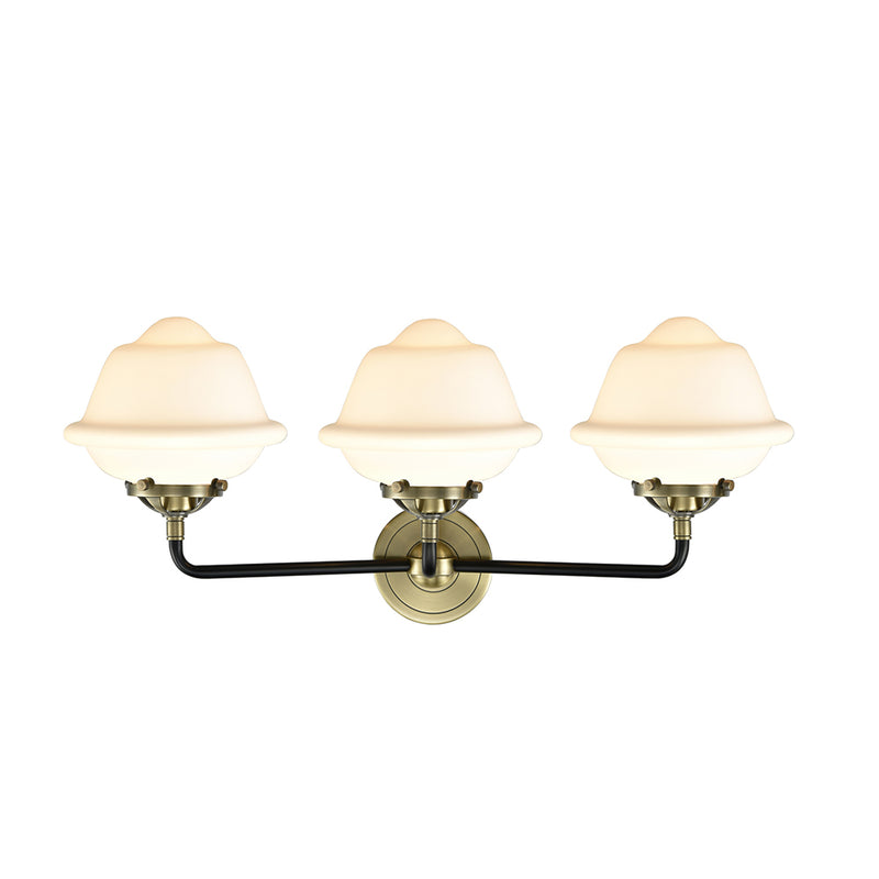 Innovations Lighting Small Oxford 3 Light Bath Vanity Light Part Of The Nouveau Collection 284-3W-BAB-G531