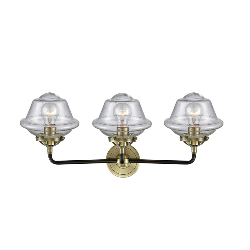 Innovations Lighting Small Oxford 3 Light Bath Vanity Light Part Of The Nouveau Collection 284-3W-BAB-G534