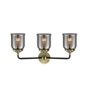 Innovations Lighting Small Bell 3 Light Bath Vanity Light Part Of The Nouveau Collection 284-3W-BAB-G53-LED