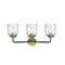 Innovations Lighting Small Bell 3 Light Bath Vanity Light Part Of The Nouveau Collection 284-3W-BAB-G54