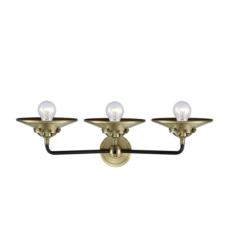 Innovations Lighting Railroad 3 Light Bath Vanity Light Part Of The Nouveau Collection 284-3W-BAB-M4-AB-LED
