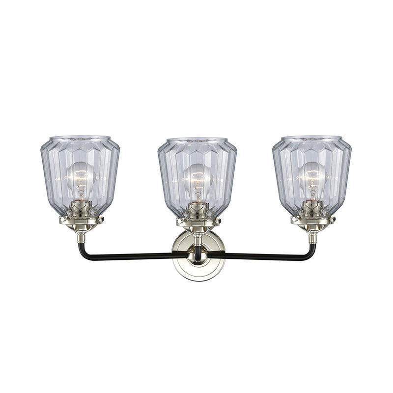 Innovations Lighting Chatham 3 Light Bath Vanity Light Part Of The Nouveau Collection 284-3W-BPN-G142-LED