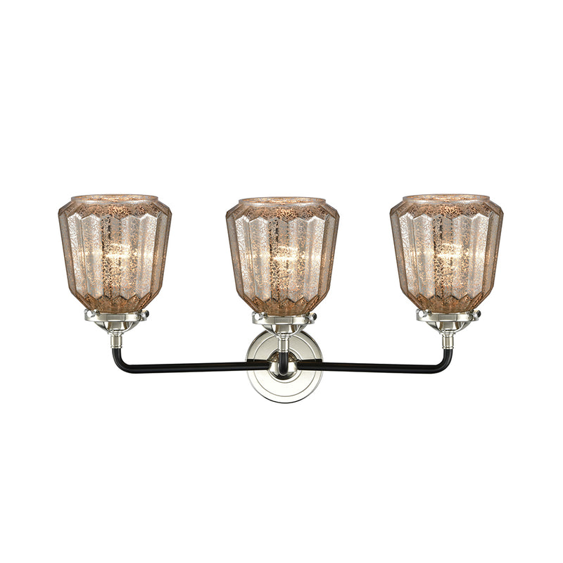 Innovations Lighting Chatham 3 Light Bath Vanity Light Part Of The Nouveau Collection 284-3W-BPN-G146