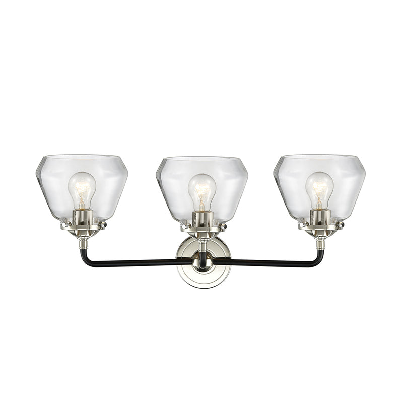 Innovations Lighting Fulton 3 Light Bath Vanity Light Part Of The Nouveau Collection 284-3W-BPN-G172