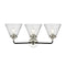 Innovations Lighting Large Cone 3 Light Bath Vanity Light Part Of The Nouveau Collection 284-3W-BPN-G44-LED
